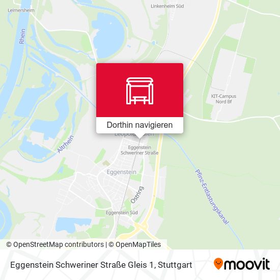 Eggenstein Schweriner Straße Gleis 1 Karte