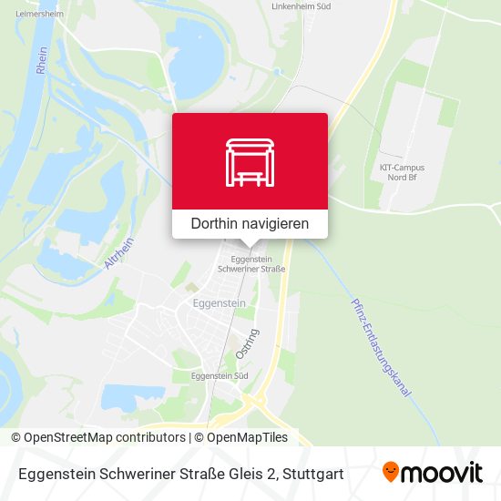 Eggenstein Schweriner Straße Gleis 2 Karte