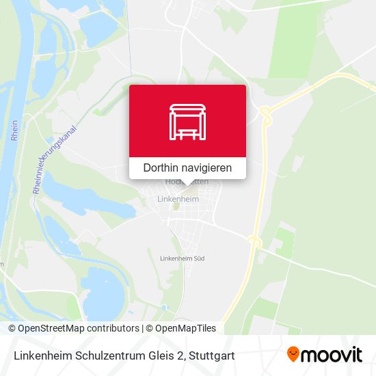 Linkenheim Schulzentrum Gleis 2 Karte