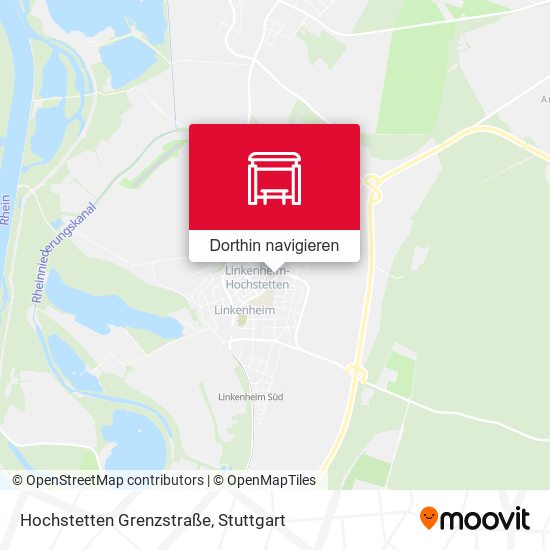 Hochstetten Grenzstraße Karte