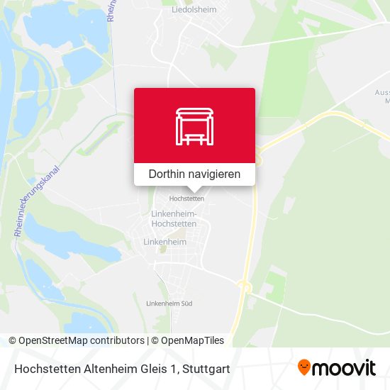 Hochstetten Altenheim Gleis 1 Karte