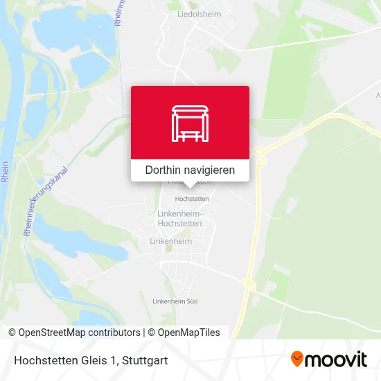 Hochstetten Gleis 1 Karte