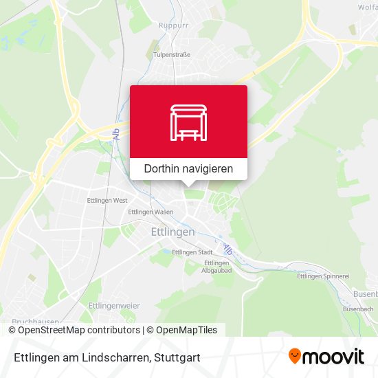 Ettlingen am Lindscharren Karte