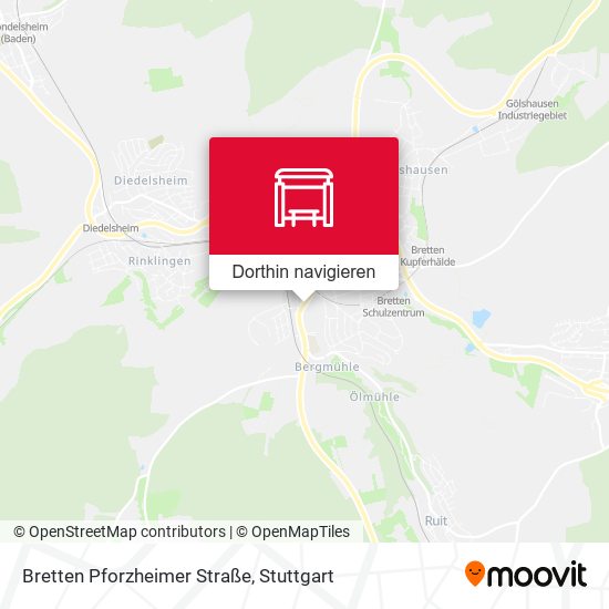 Bretten Pforzheimer Straße Karte
