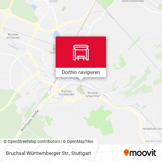 Bruchsal Württemberger Str. Karte