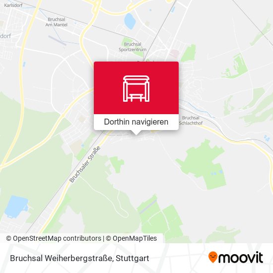 Bruchsal Weiherbergstraße Karte