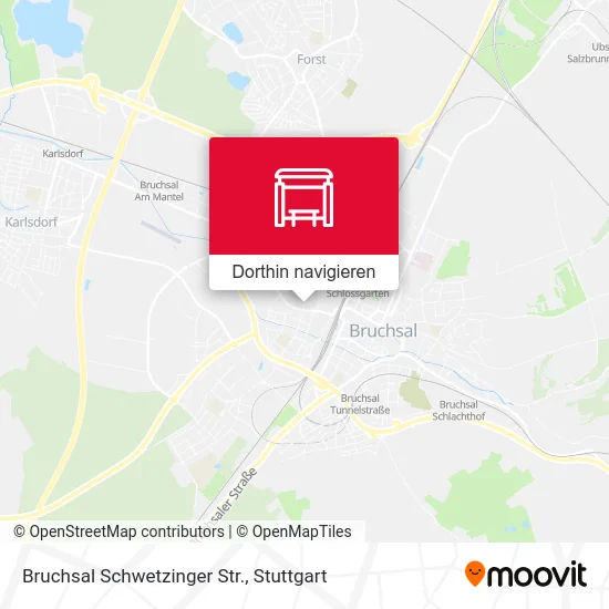 Bruchsal Schwetzinger Str. Karte