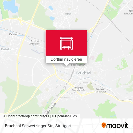 Bruchsal Schwetzinger Str. Karte