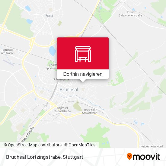 Bruchsal Lortzingstraße Karte