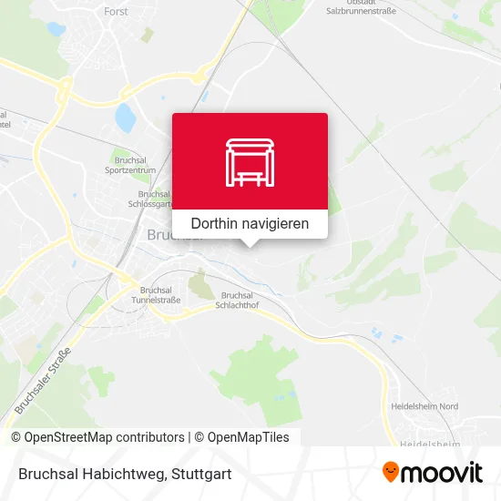 Bruchsal Habichtweg Karte