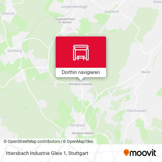 Ittersbach Industrie Gleis 1 Karte
