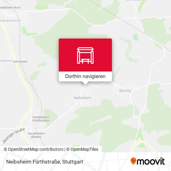 Neibsheim Fürthstraße Karte