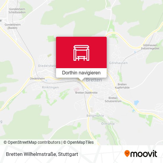Bretten Wilhelmstraße Karte