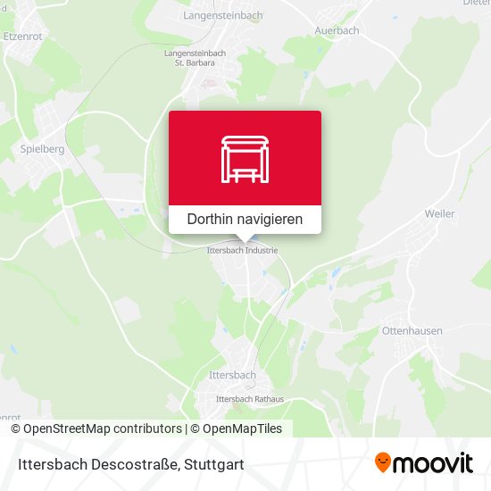 Ittersbach Descostraße Karte