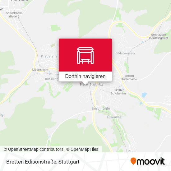Bretten Edisonstraße Karte