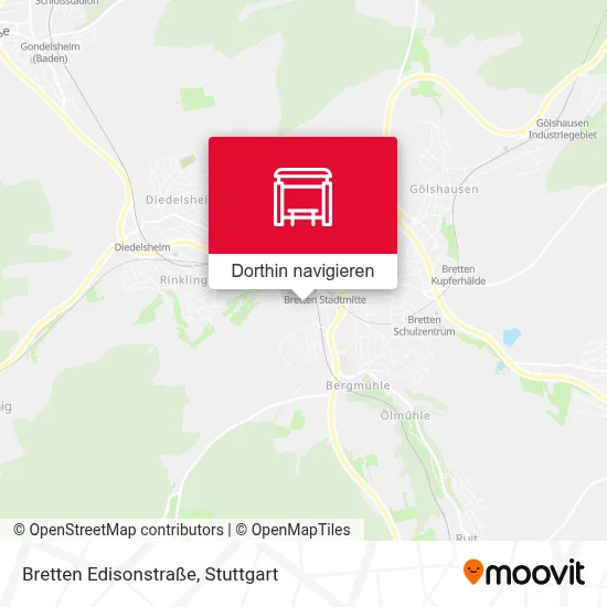 Bretten Edisonstraße Karte