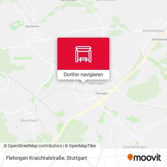 Flehingen Kraichtalstraße Karte