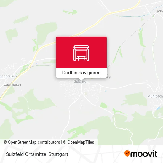 Sulzfeld Ortsmitte Karte