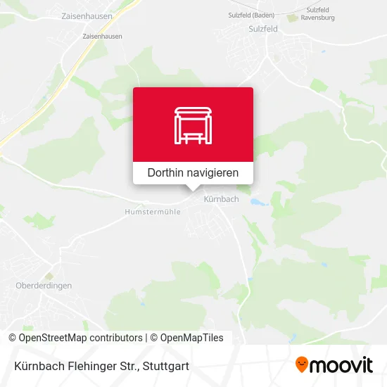Kürnbach Flehinger Str. Karte