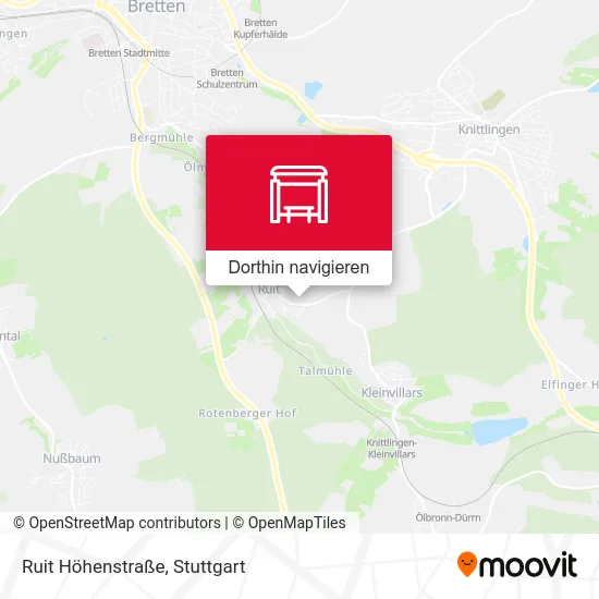 Ruit Höhenstraße Karte