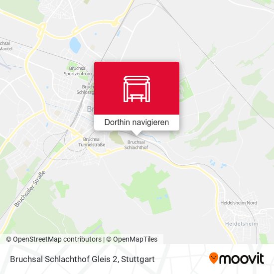 Bruchsal Schlachthof Gleis 2 Karte
