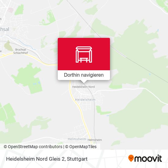 Heidelsheim Nord Gleis 2 Karte