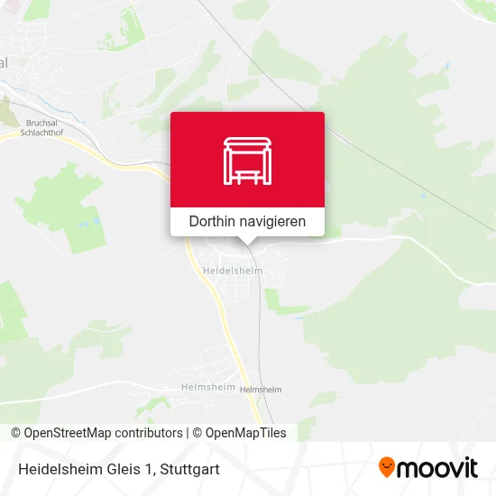 Heidelsheim Gleis 1 Karte