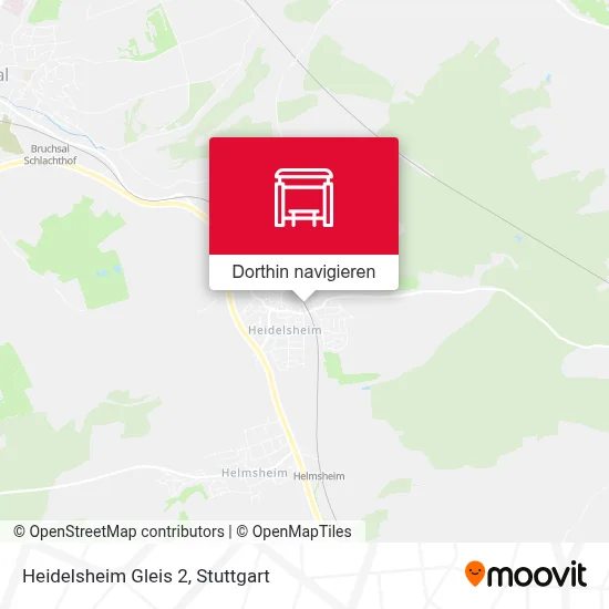 Heidelsheim Gleis 2 Karte