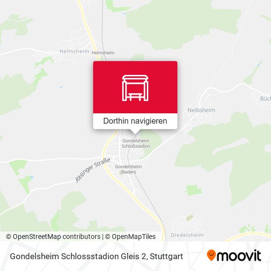 Gondelsheim Schlossstadion Gleis 2 Karte