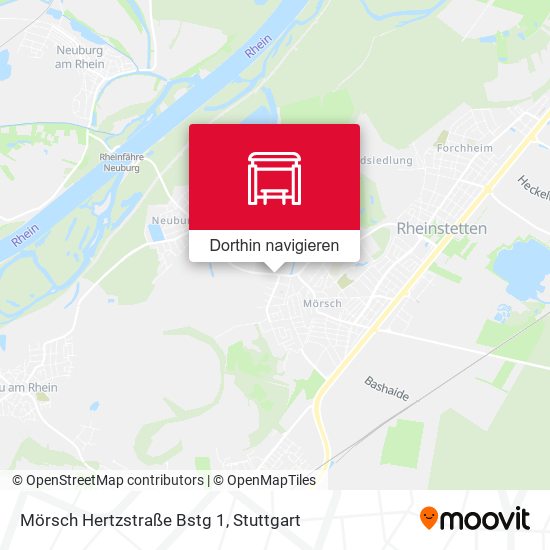 Mörsch Hertzstraße Bstg 1 Karte