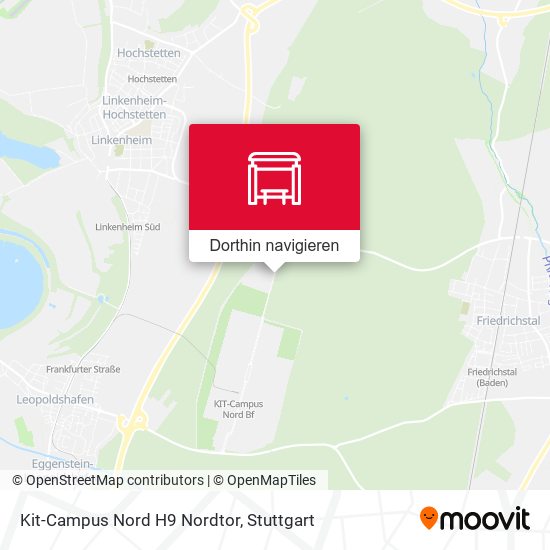 Kit-Campus Nord H9 Nordtor Karte