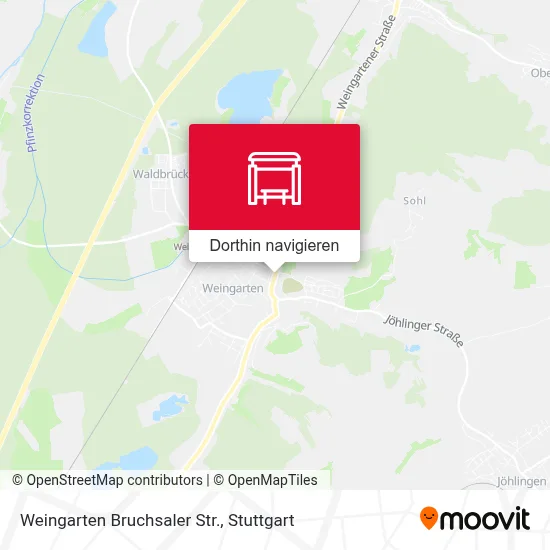 Weingarten Bruchsaler Str. Karte