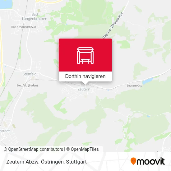 Zeutern Abzw. Östringen Karte