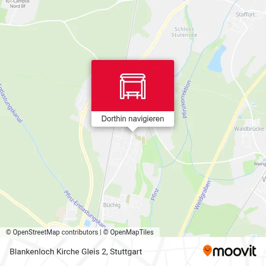 Blankenloch Kirche Gleis 2 Karte