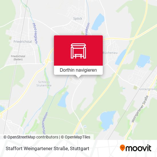 Staffort Weingartener Straße Karte