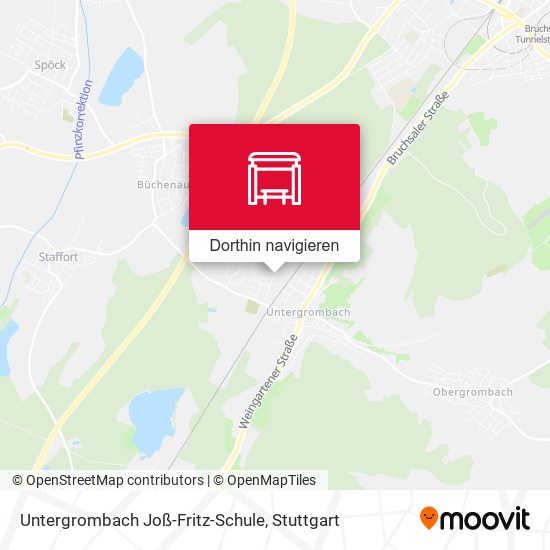 Untergrombach Joß-Fritz-Schule Karte