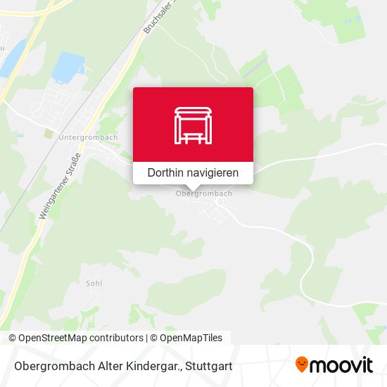 Obergrombach Alter Kindergar. Karte