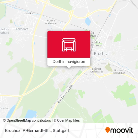 Bruchsal P.-Gerhardt-Str. Karte