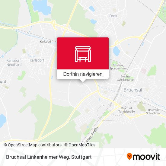 Bruchsal Linkenheimer Weg Karte