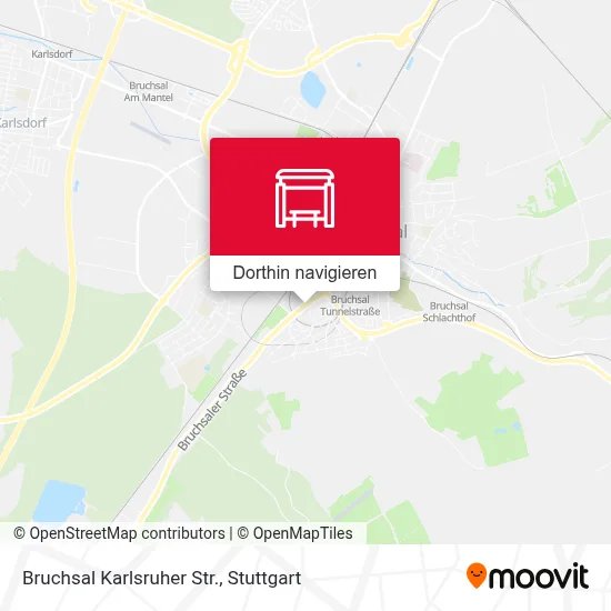 Bruchsal Karlsruher Str. Karte