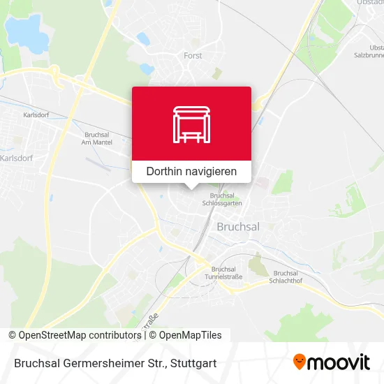 Bruchsal Germersheimer Str. Karte