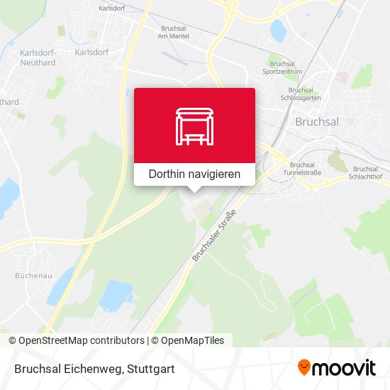 Bruchsal Eichenweg Karte