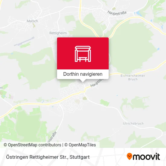 Östringen Rettigheimer Str. Karte