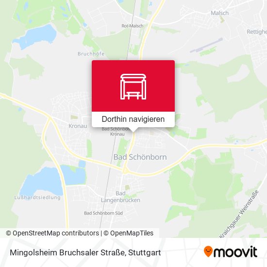 Mingolsheim Bruchsaler Straße Karte