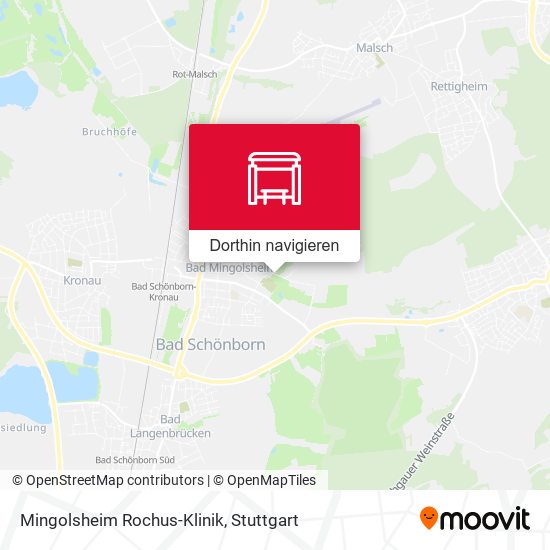 Mingolsheim Rochus-Klinik Karte