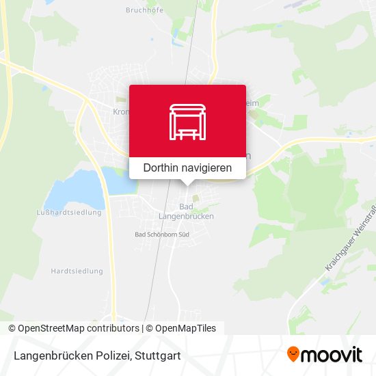 Langenbrücken Polizei Karte