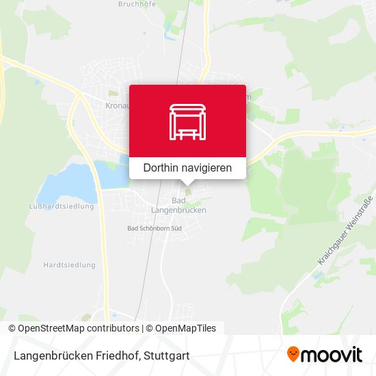 Langenbrücken Friedhof Karte