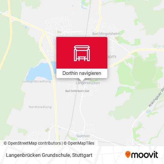 Langenbrücken Grundschule Karte