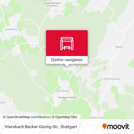 Ittersbach Becker-Göring-Str. Karte
