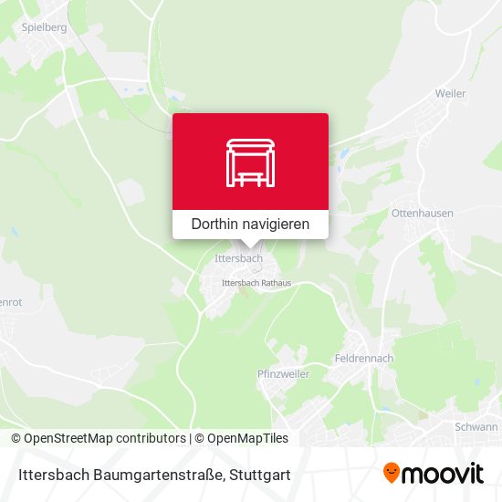 Ittersbach Baumgartenstraße Karte